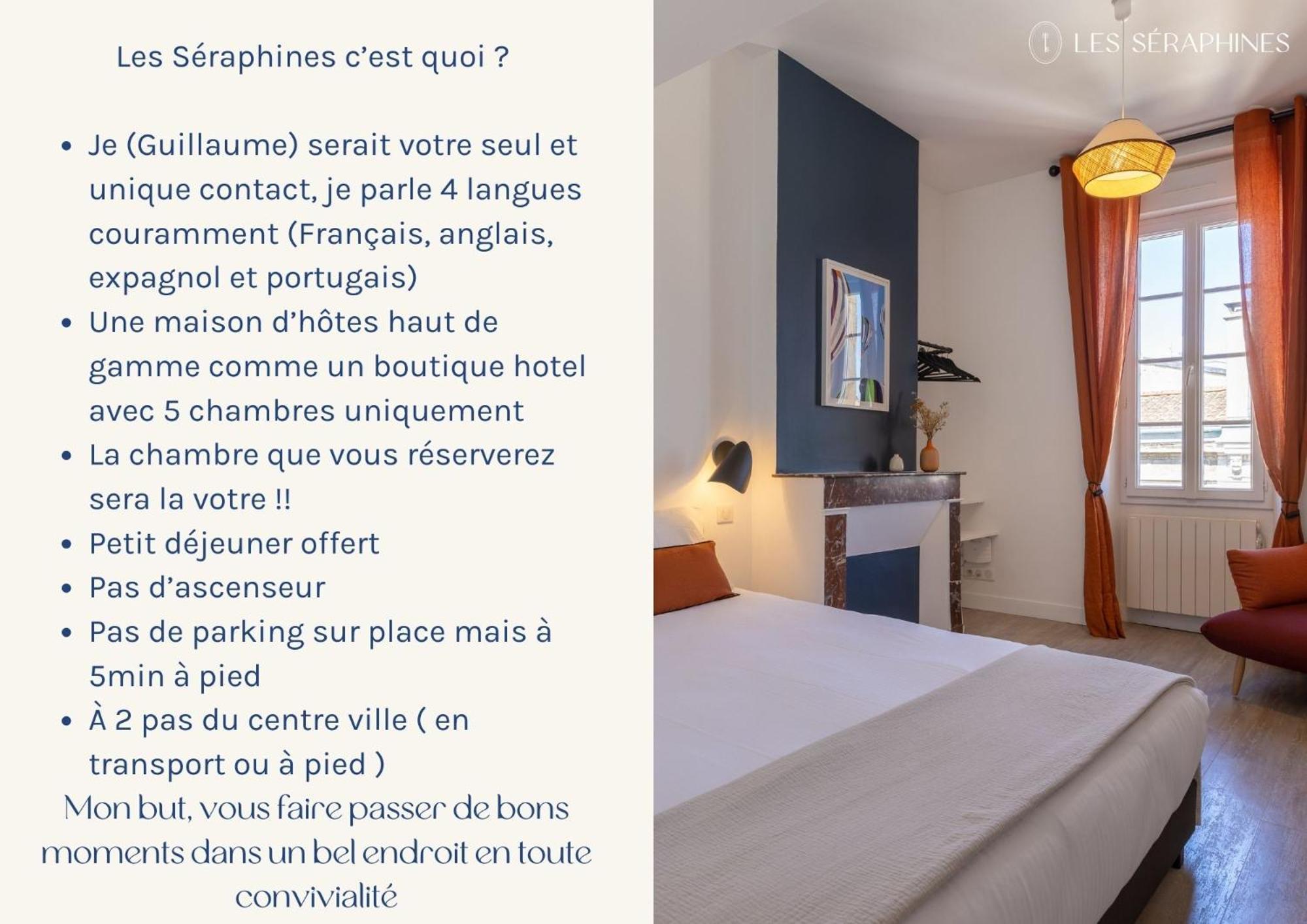 בורדו Les Seraphines - Chambres D'Hotes - Guests House מראה חיצוני תמונה
